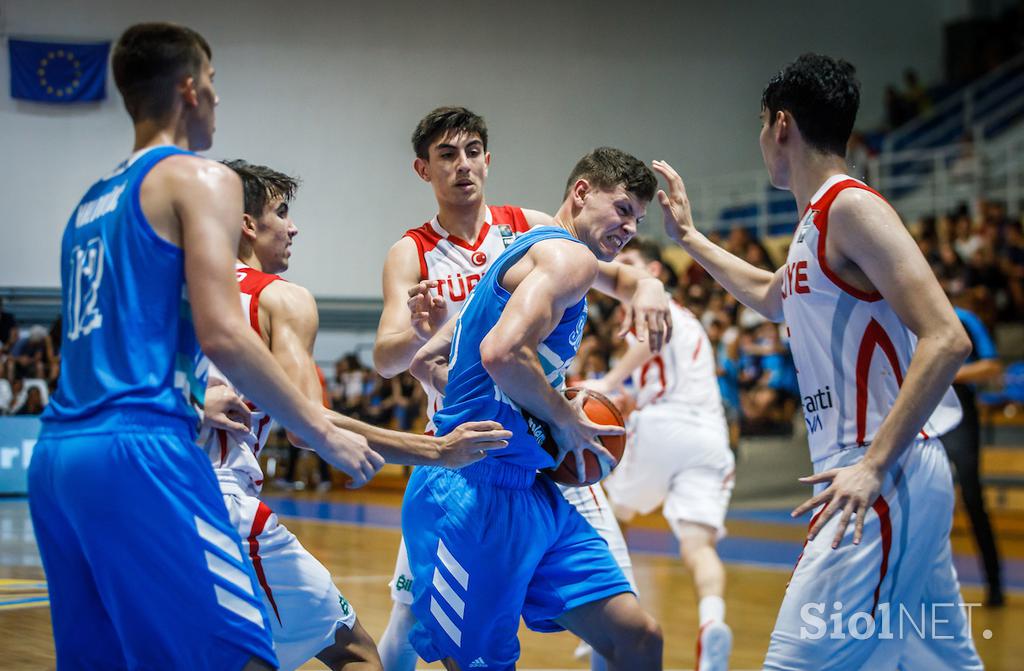 Fiba EP U18: Slovenija - Turčija polfinale