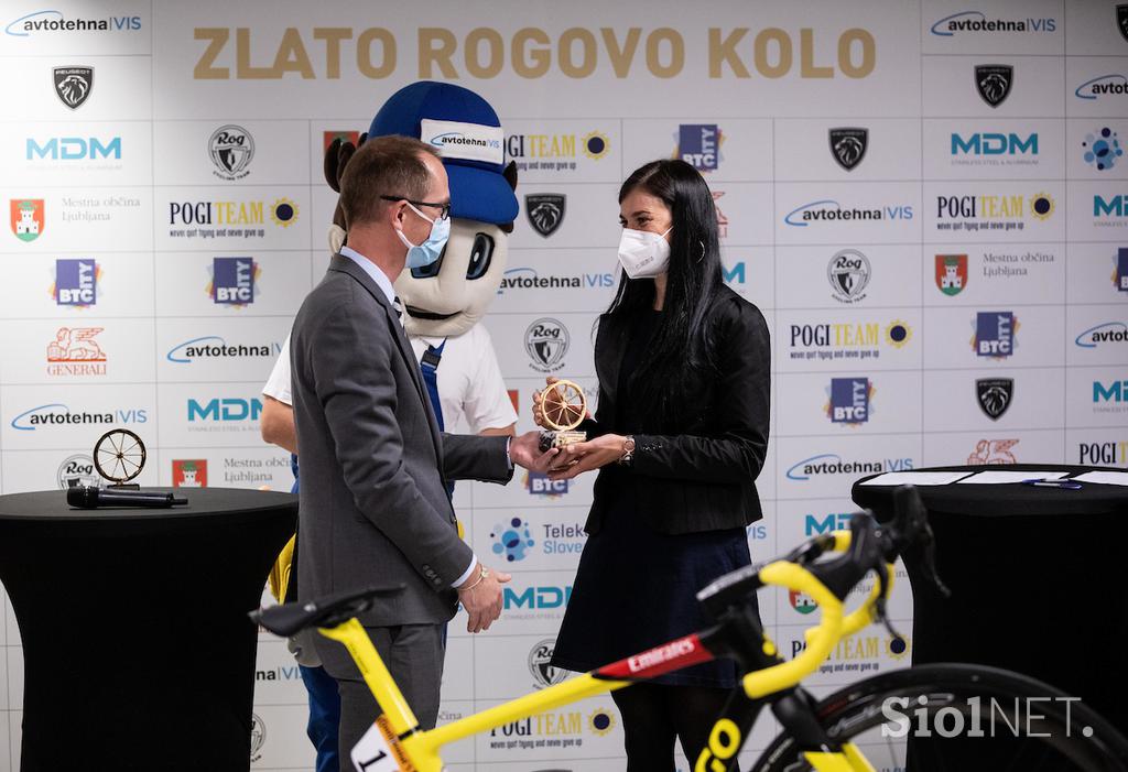 Zlato Rogovo kolo 2021 - Tadej Pogačar, Eugenija Bujak, Kristjan Hočevar