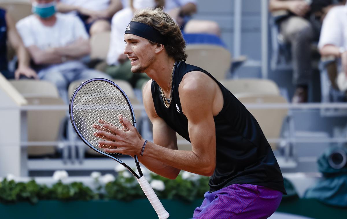 Aleksander Zverev | Aleksander Zverev je zlahka preskočil špansko četrtfinalno oviro in si prvič v karieri priigral polfinale OP Francije. | Foto Guliverimage