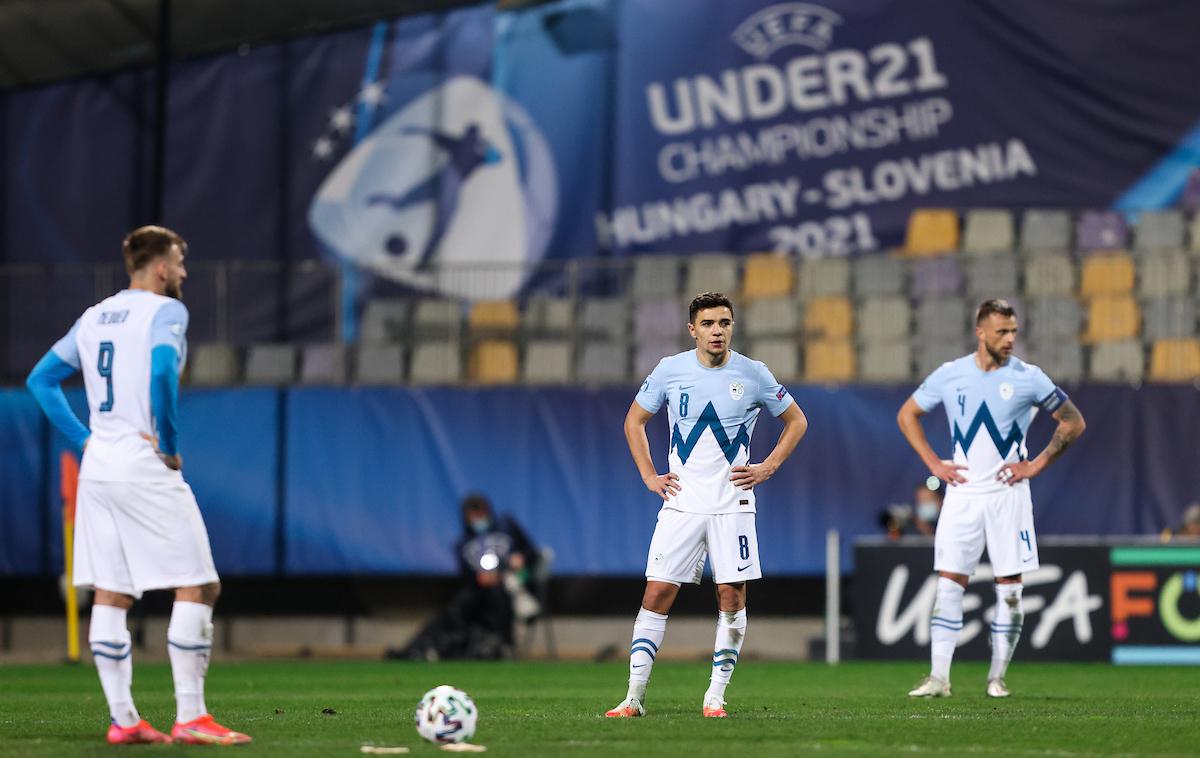 Slovenija Španija U21 | Mlada slovenska reprezentanca je zgodovinski Euro do 21 let, ki poteka v Sloveniji in na Madžarskem, začela s porazom. | Foto Vid Ponikvar