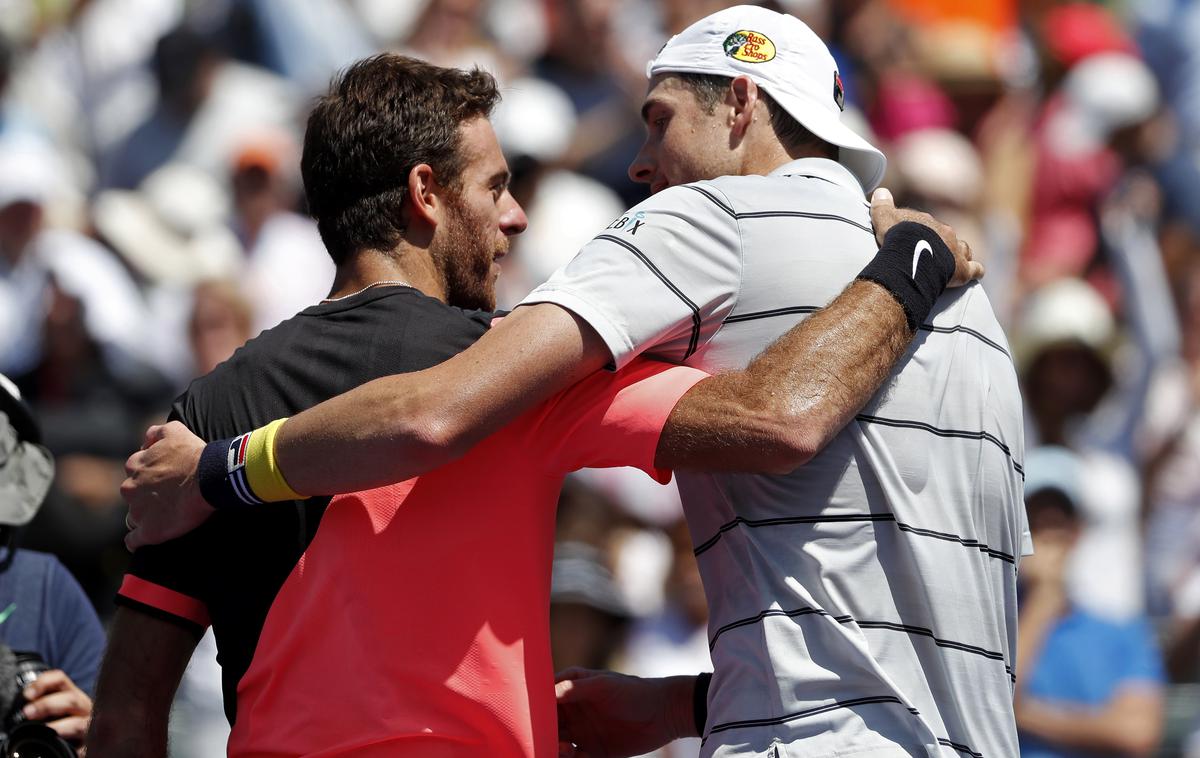 Juan Martin Del Potro John Isner | Foto Reuters