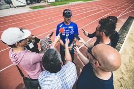 Skakalci skakalke trening Kranj