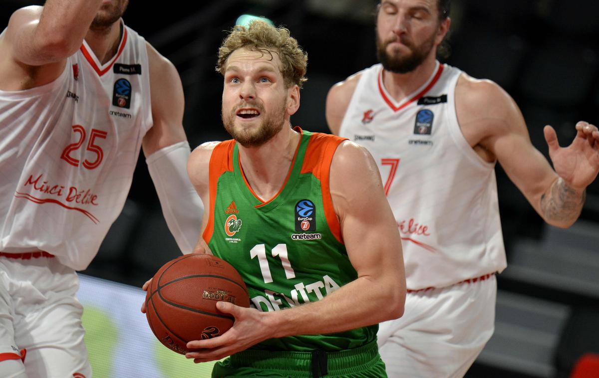 Bourges - Cedevita Olimpija | Jaka Blažić je tokrat dosegel 15 točk. | Foto KK Cedevita Olimpija