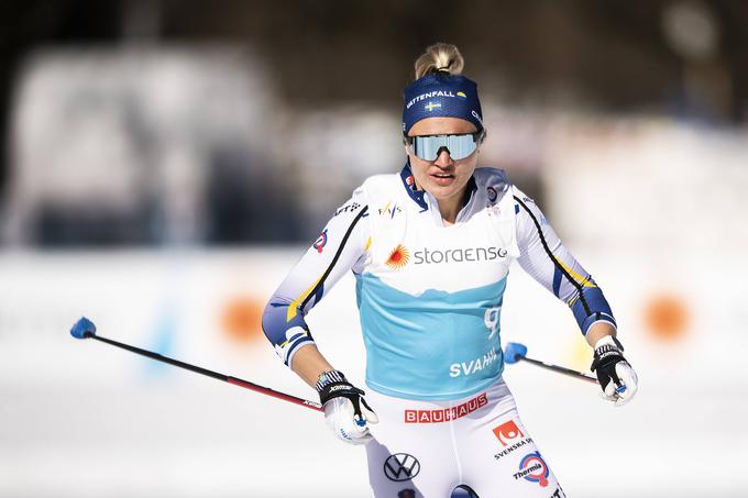 Linn Svahn je slavila prvo zmago letos in skupno deseto v svetovnem pokalu. | Foto: Guliverimage/Vladimir Fedorenko