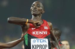 Kiprop tretjič zapored, Dibaba le do brona, štafeti Jamajčankam in Američanom