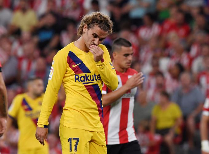 Antoine Griezmann se v majici Barcelone za zdaj ni obnesel. | Foto: Reuters