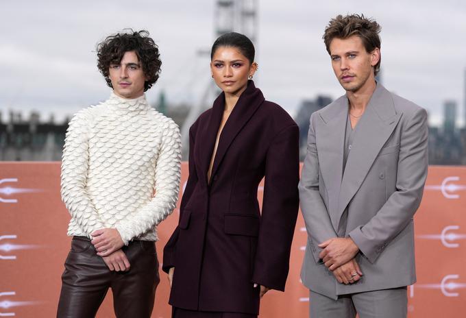 Timothée Chalamet, Zendaya in Austin Butler na uradnem fotografiranju pred premiero | Foto: Reuters