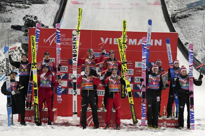 Avstrijci se veselijo še druge zmage na drugi ekipni tekmi sezone. | Foto: Guliverimage/Vladimir Fedorenko