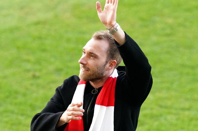 Christian Eriksen | Eriksen je na lanskem evropskem prvenstvu doživel zastoj srca, kasneje pa se je uspešno vrnil na zalenice.  | Foto Guliverimage