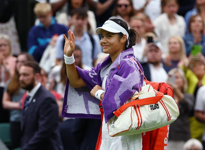 Emma Raducanu je končala v osmini finala. | Foto: Reuters