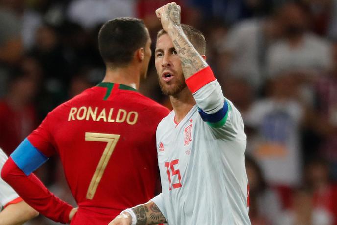 Sergio Ramos Cristiano Ronaldo 1 | Cristiano Ronaldo in Sergio Ramos sta v devetih letih Real popeljal do štirih lovorik v ligi prvakov. | Foto Reuters