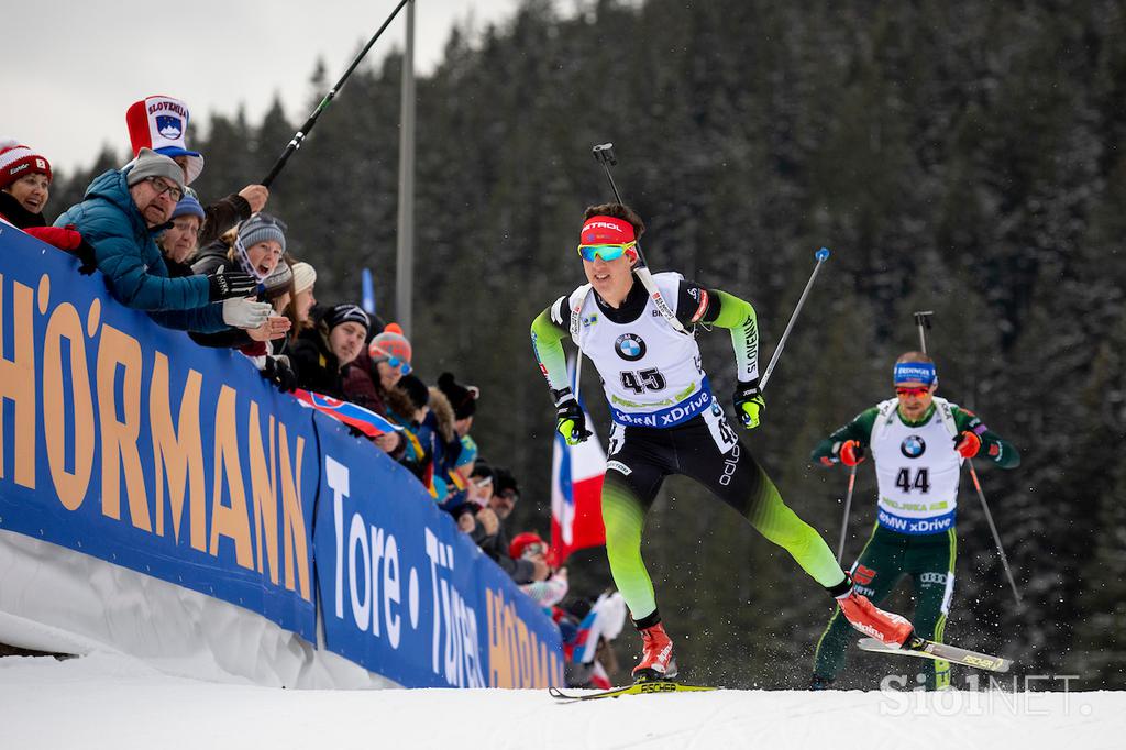 Pokljuka zasledovanje 2018