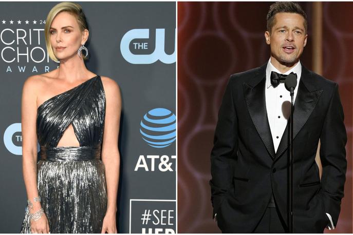 Brad Pitt, Charlize Theron | Charlize in Brad naj bi bila par en mesec. | Foto Getty Images