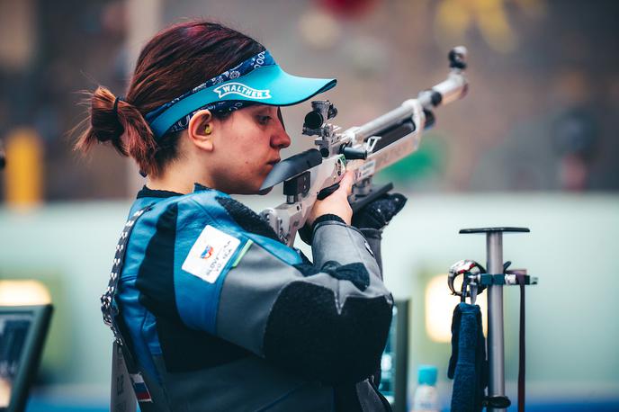 Urška Kuharič | Urška Kuharič je osvojila 13. mesto v disciplini malokalibrska puška trojni položaj 50 metrov.  | Foto Blaž Weindorfer/Sportida