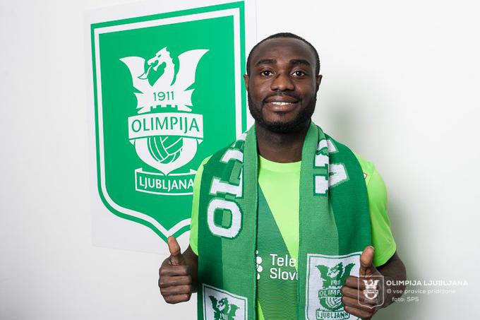 Kingsley Boateng je odmevna zimska okrepitev Olimpije. | Foto: NK Olimpija Ljubljana