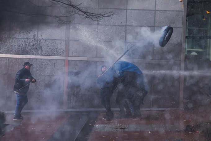 Protest kmetov v Bruslju | Foto: Reuters