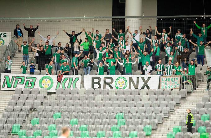 Ko so navijači Krškega nazadnje obiskali Stožice, so imeli veliko razlogov za zadovoljstvo. Krčani so zmagali z 1:0.
 | Foto: Vid Ponikvar