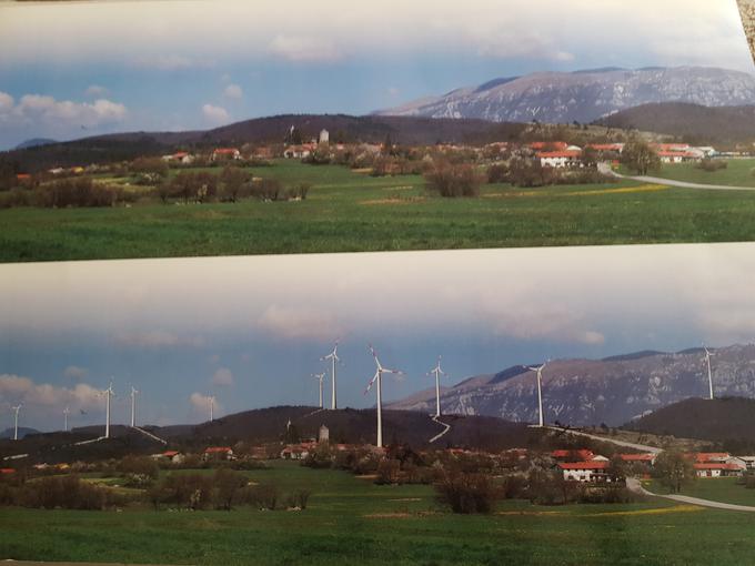 Ne samo narave, zaradi postavitve orjaških vetrnic bi uničili tudi podobo vasi. | Foto: Barbara Pance