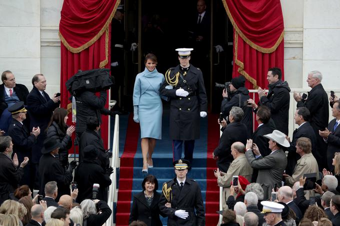 Melania stopnjuje svoje modne oprave na dan inavguracije. | Foto: Getty Images