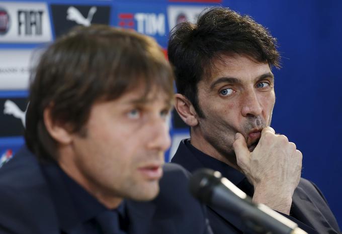 Selektor Antonio Conte bo po koncu Eura prevzel Chelsea, Gianluigi Buffon pa bo morda nastopil na zadnjem velikem tekmovanju. | Foto: 