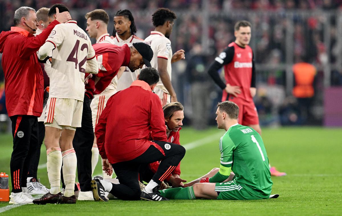 Manuel Neuer | Manuel Neuer se je poškodoval med proslavljanjem zadetka. | Foto Reuters