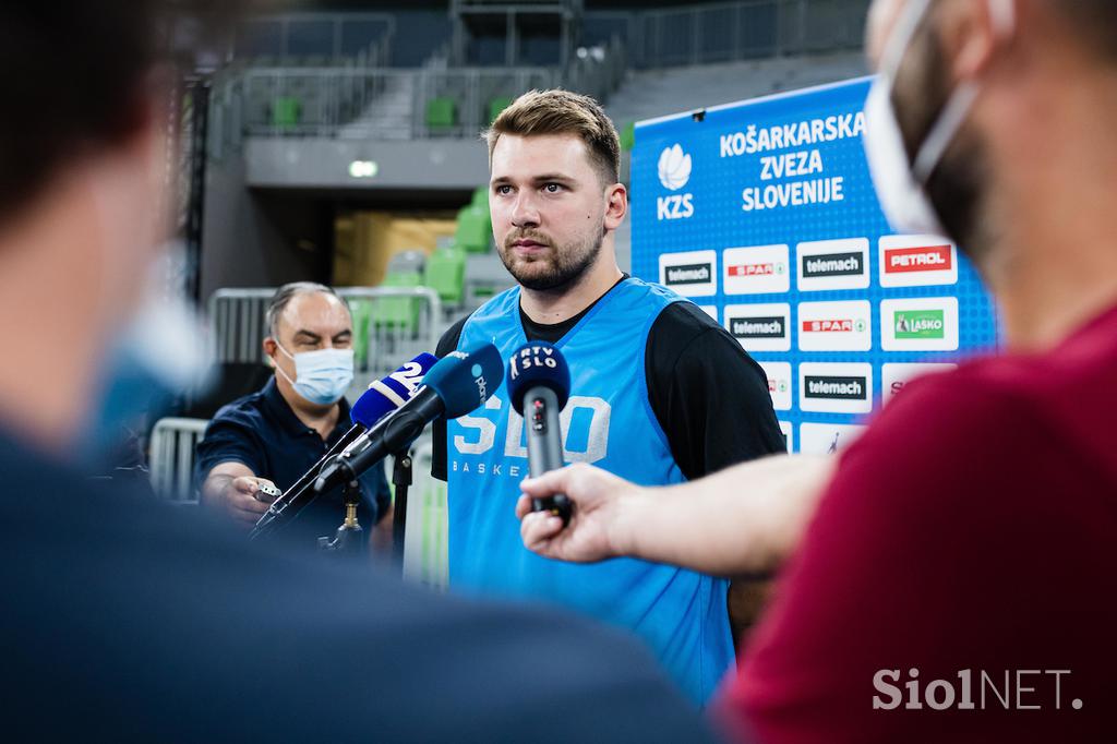 slovenska košarkarska reprezentanca trening