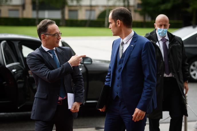 Heiko Maas in Anže Logar | Nemški zunanji minister Heiko Maas in slovenski zunanji minister Anže Logar | Foto STA