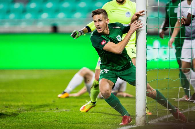 Nik Kapun je zadel v polno na zadnji tekmi Olimpije. | Foto: Žiga Zupan/Sportida