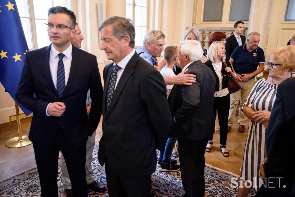 Sprejem za svojce padlih ter ranjenih v vojni za Slovenijo