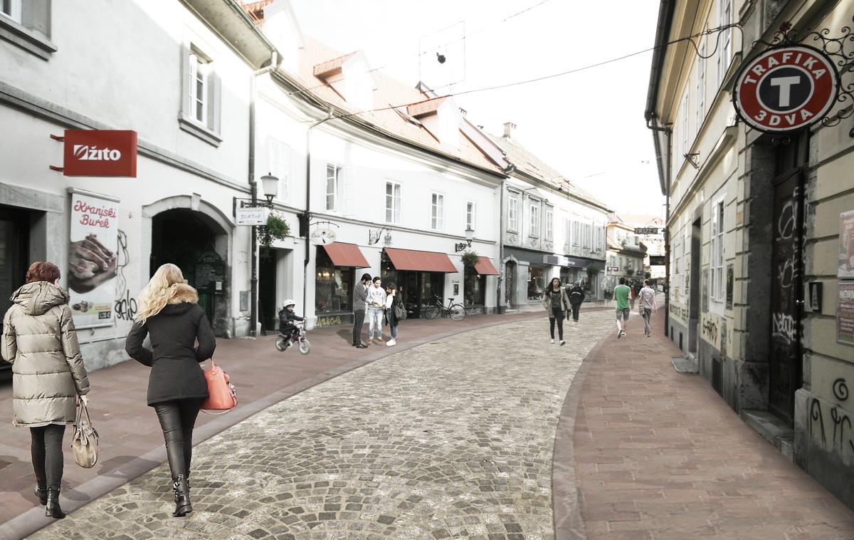 Trubarjeva ulica, prenova | Trubarjevo ulico bodo prenavljali predvidoma eno leto. | Foto ATELIERarhitekti, MOL