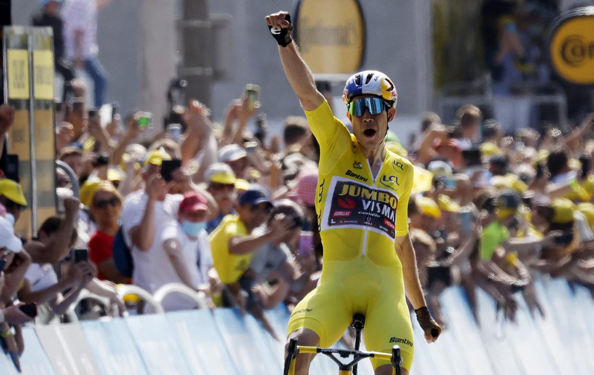 Wout van Aert | Wout van Aert je zmagovalec četrte etape 109. Toura. | Foto Reuters