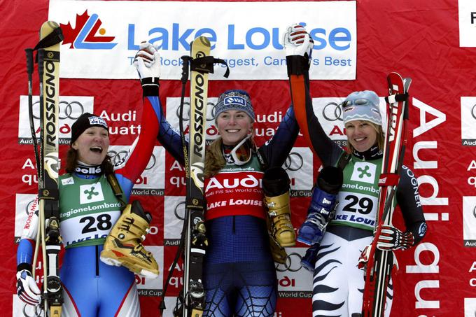 Leta 2005 v Lake Louisu v Kanadi je Lindsey Kildow slavila svojo prvo zmago v svetovnem pokalu. | Foto: Guliverimage