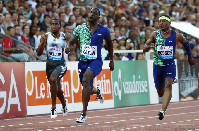  Justin Gatlin je bil najboljši v šprintu na 100 metrov. | Foto: Reuters