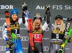 Zlata lisica 2019 veleslalom Petra Vlhova, Mikaela Shiffrin, Ragnhild Mowinckel