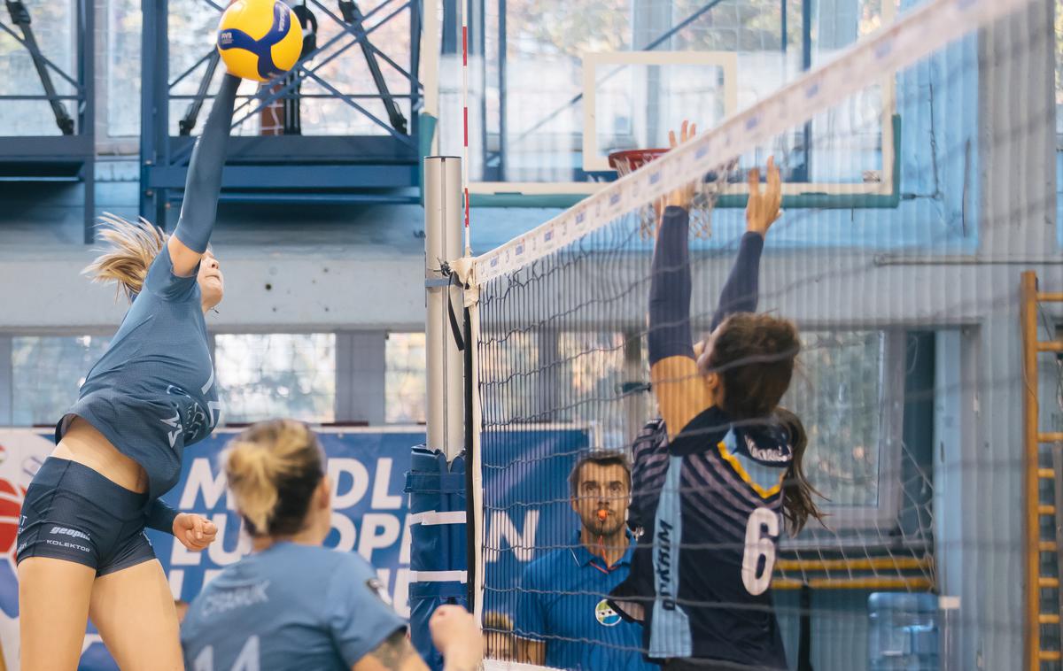 Calcit Volley Krim | Kamničanke so na uvodni tekmi 2. kroga kvalifikacij izgubile z 1:3. Povratna tekma bo prihodnjo sredo v Kamniku. | Foto Klemen Brumec