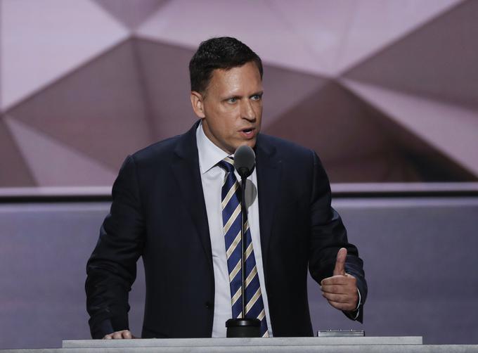 Peter Thiel, 48-letnik ki se je z družino iz Frankfurta na Majni v ZDA preselil, ko je imel eno leto, ima po podatkih Forbesa pod palcem 2,7 milijarde dolarjev (2,35 milijarde evrov). | Foto: Reuters