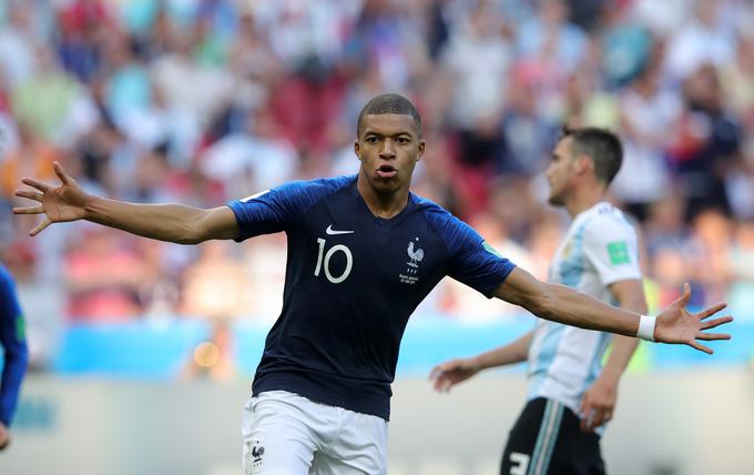 Kylian Mbappe je prvi kandidat za naziv najboljšega mladega nogometaša letošnjega svetovnega prvenstva. | Foto: Getty Images