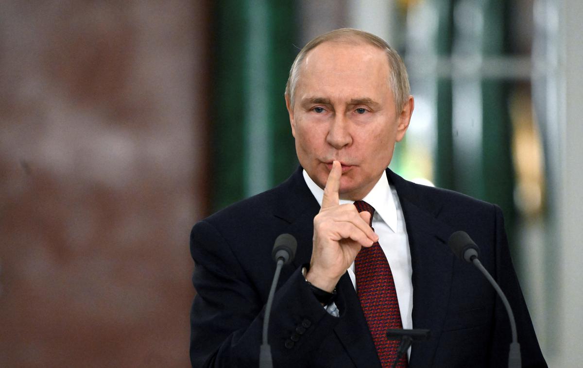 Vladimir Putin | Ruski predsednik Vladimir Putin je še vedno prepričan, da bo v vojni v Ukrajini, ki se je začela z rusko agresijo 24. februarja lani, na koncu zmagala Rusija. | Foto Reuters