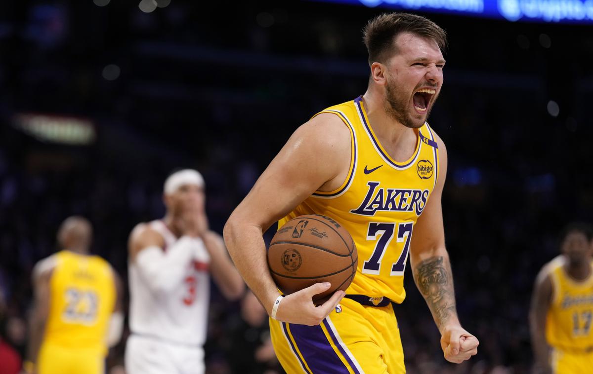 Luka Dončić Los Angeles Lakers | Lukia Dončić je v prvem polčasu izstopal s 17 točkami in 6 asistencami. | Foto Guliverimage