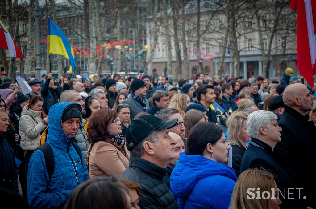 Shod za Ukrajino ob 1. obletnici vojne