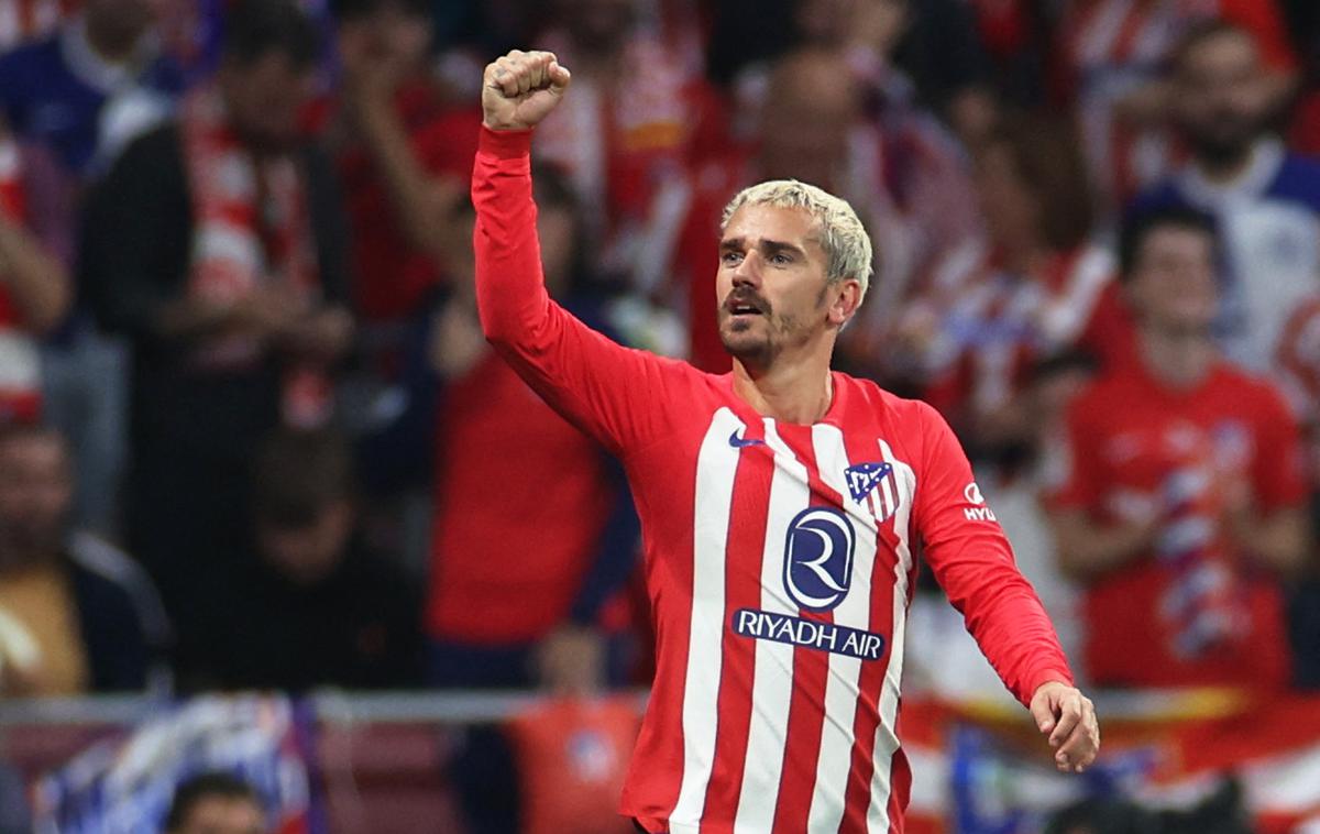 Atletico Madrid Antoine Griezmann | Antoine Griezmann je v 18. minuti zadel za vodstvo Atletica z 2:0. | Foto Reuters