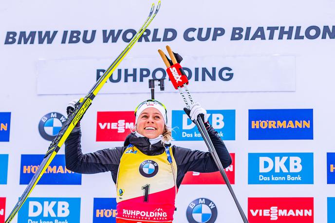 Tiril Eckhoff | Tiril Eckhoff je na zasledovalni tekmi suvereno opravila s tekmicami. | Foto Sportida