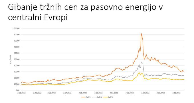 Konec avgusta so cene na borzah električne energije dosegle (neverjeten) vrhunec, zdaj se, z izjemo dnevnih nihanj, umirjajo. | Foto: Mendota