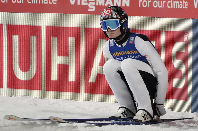 Marius Lindvik | Marius Lindvik je bil besen po drugem skoku v Bischofshofnu, s katerim je izgubil zmago. | Foto Guliverimage