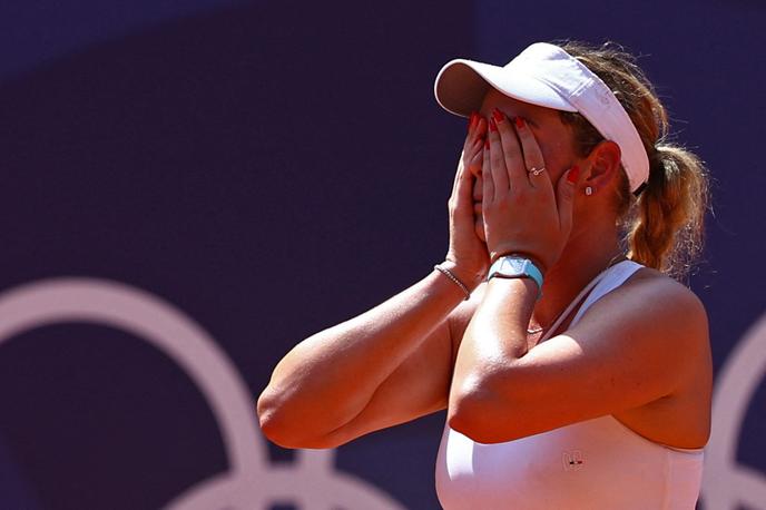 Donna Vekić Coco Gauff | Donna Vekić je v 2. krogu izločila drugo nosilko Coco Gauff. | Foto Reuters