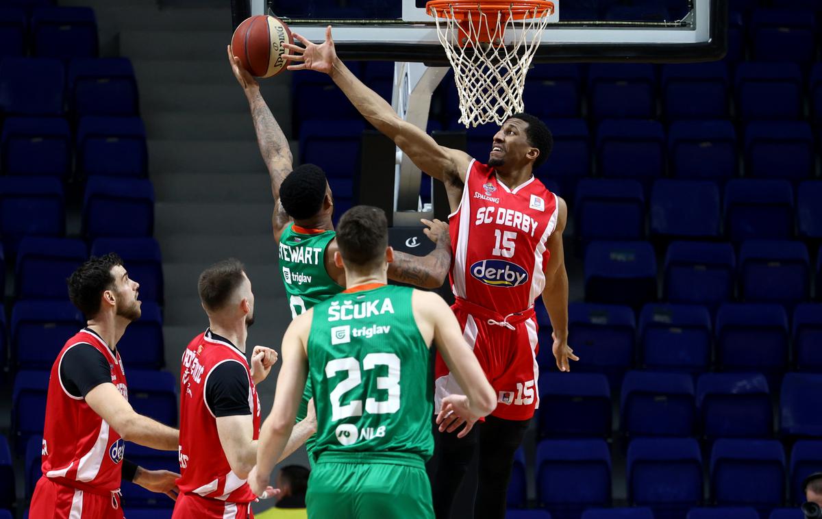 Cedevita Olimpija Derby | SC Derby je z boljšim drugim polčasom premagal Cedevito Olimpijo. | Foto SC Derby/Aba liga