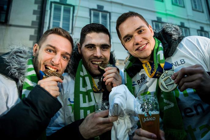 Sprejem rokomet Ljubljana | Foto Vid Ponikvar