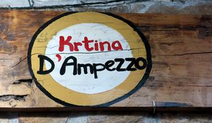 Krtina d'Ampezzo: vino in vrtnice pri italijanskem šarmerju