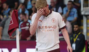 Slaba novica za Manchester City, De Bruyne bo odstoten več mesecev