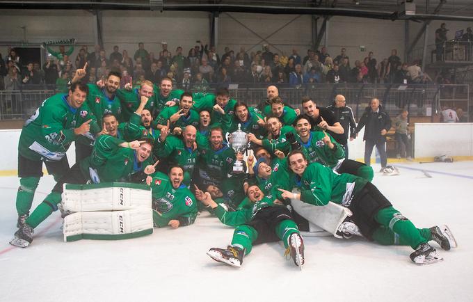 Olimpija je v soboto v finalu pokala Slovenije premagala Jesenice in osvojila pokalno lovoriko. | Foto: Urban Meglič/Sportida